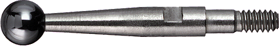Messeinsatz M1,6 rubinbestückt D2mm L36,2mm