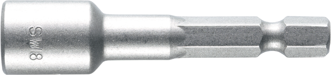 Bit 1/4" Steckaufsatz Sechskant magnetisch L50mm SW5mm
