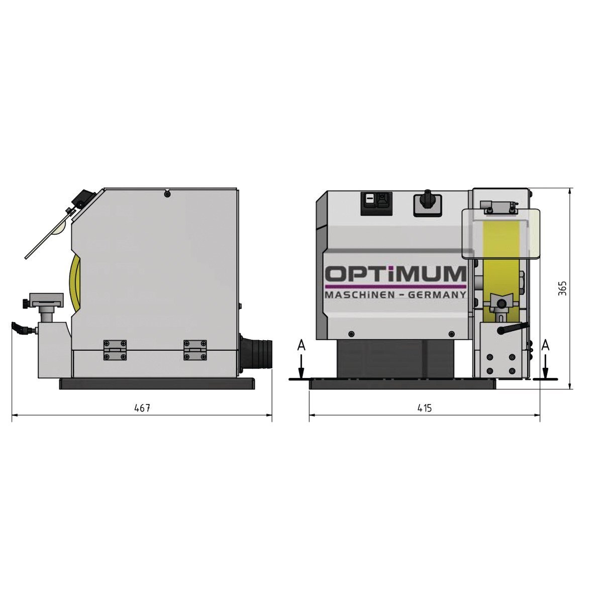 Bürstenentgrater Optimum OPTIgrind GB 250B