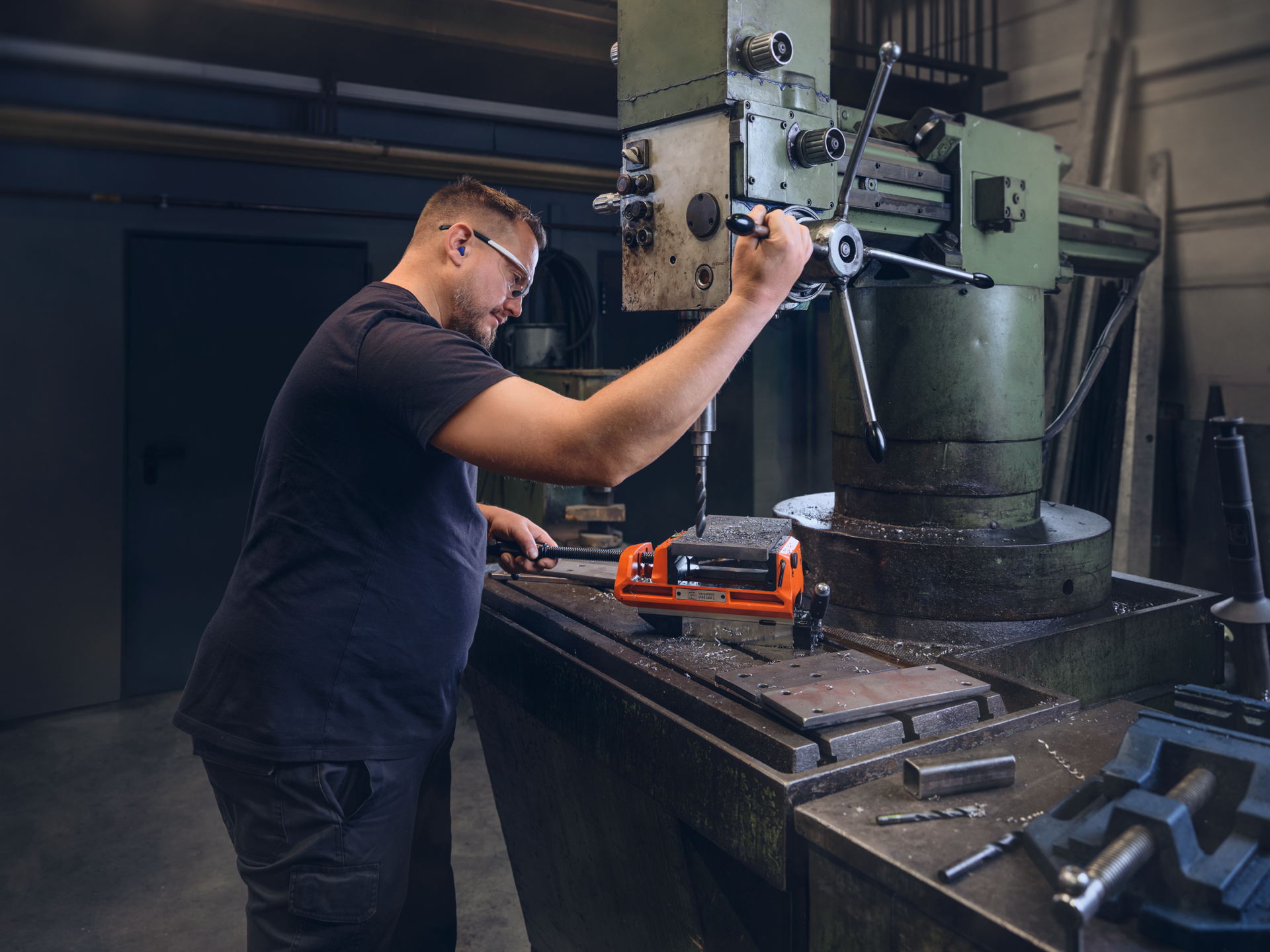 Fein Schraubstock VersaMAG L mit Permanentmagnet