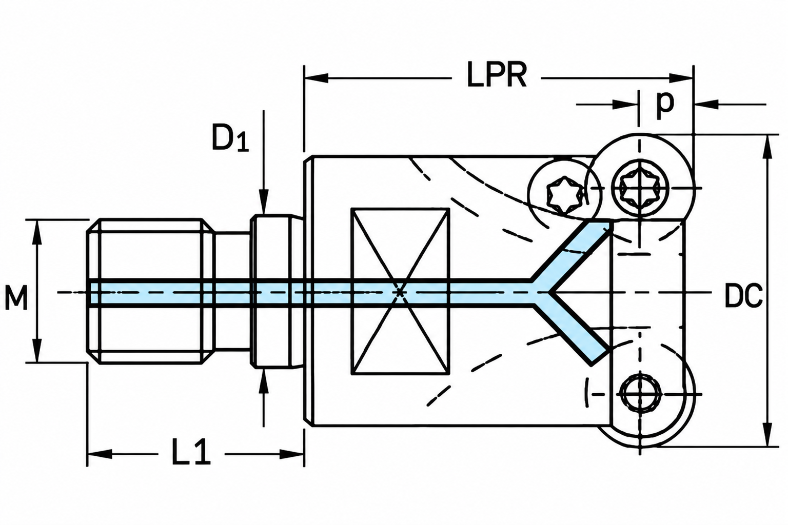 Eyltool Premium Einschraub-Kopierfräser M8 Z2 IK für WSP RD..0702 Ø 15 mm