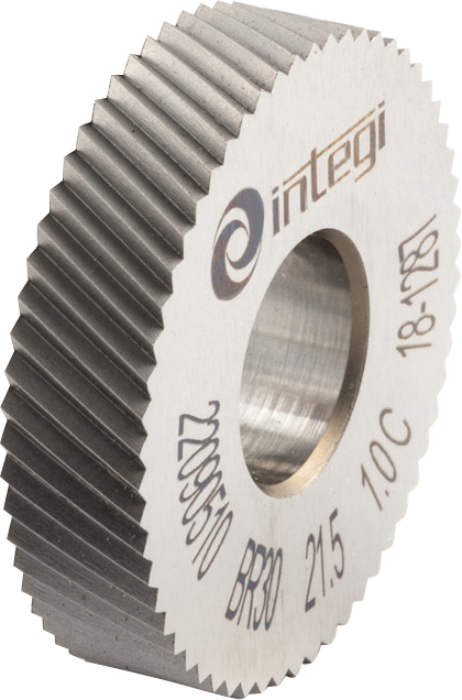 Rändelrad BR-Form 30° HSSE Gr. 0,8mm 21,5x5x8mm DIN403 für Rändelprofil RAA/RGE60°