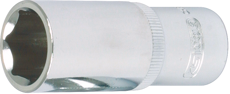 Stecknuss 1/2" Sechskant lang Chrome L76mm SW22mm