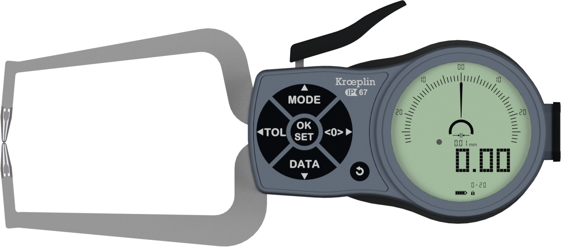 Schnelltaster Digital für Außenmessung mit Zertifikat Abl. 0,005mm MB0-10mm