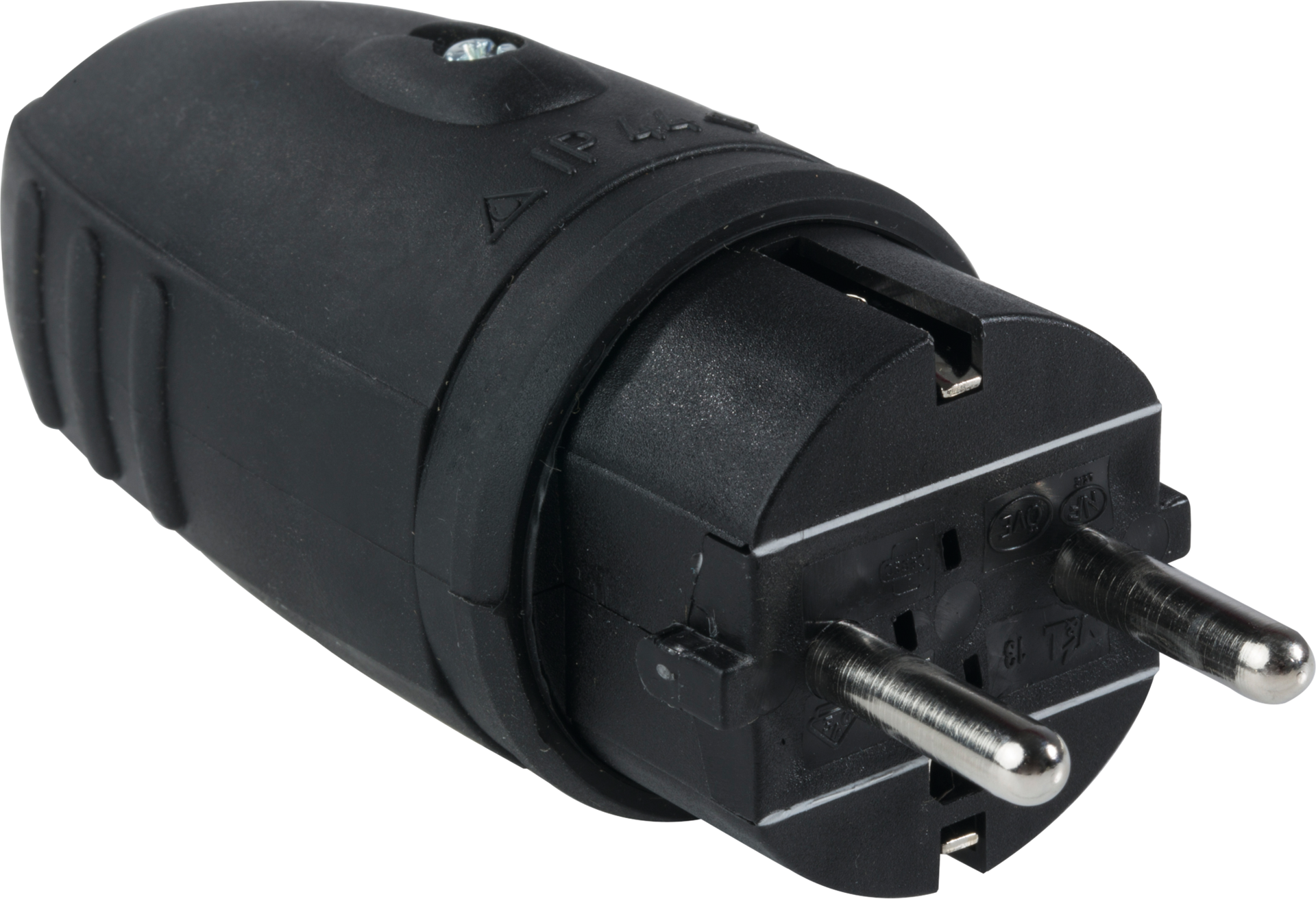 Gummistecker Schutzkontakt 230 V IP44 16A Gummistecker Schutzkontakt 230 V IP44 16A