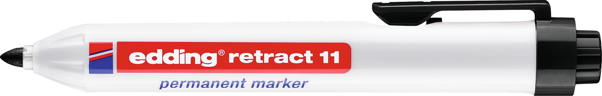 Permanentmarker Knopfdruck edding® retract 11 Schriftbreite 1,5-3mm rot