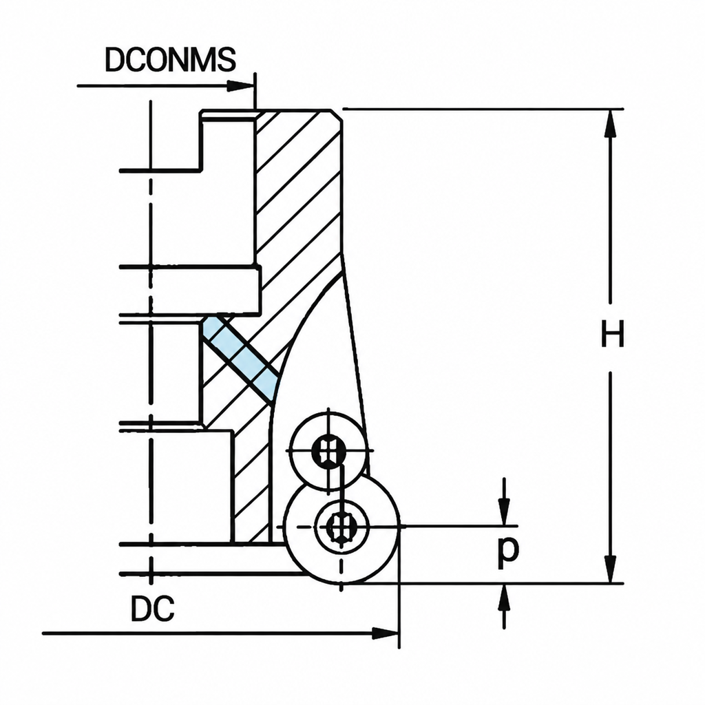 Eyltool Premium Aufsteck-Kopierfräser Z6 IK für WSP RD..1003 Ø 42 mm