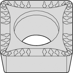 Wendeschneidplatte ZrCN SCMT 09T308 MU WM25CT Wendeschneidplatte ZrCN SCMT 09T308 MU WM25CT