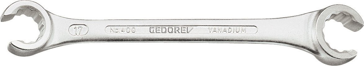 Gedore Doppelringschlüssel abgewinkelt und offen DIN 3118 Köpfe 15° L 250 mm SW 22 × 24 mm
