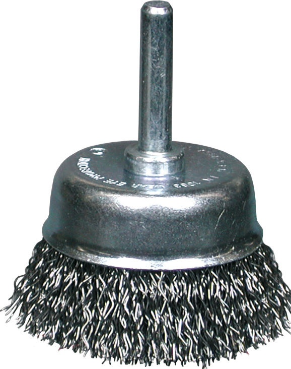 Topfbürste Schaft 6mm gewellter Stahldraht D50x0,3mm Topfbürste Schaft 6mm gewellter Stahldraht D50x0,3mm