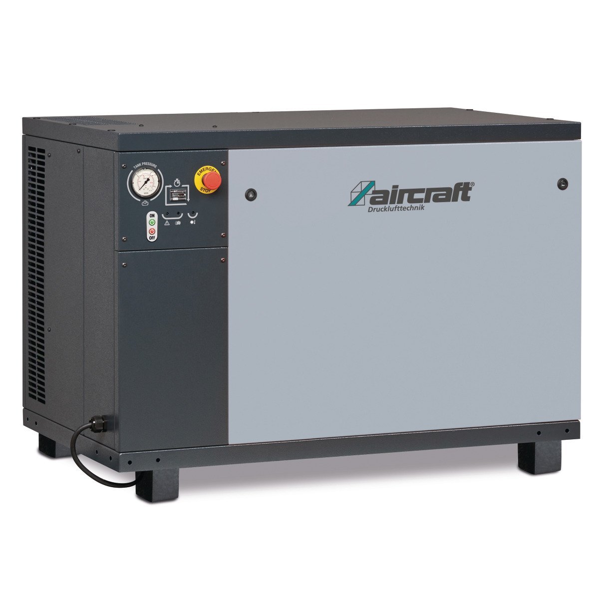 Stationärer Kolbenkompressor mit Schalldämmgehäuse Aircraft AIRPROFI 853/10 Silent
