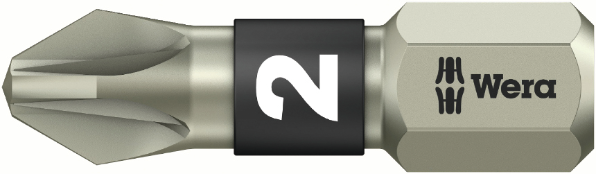 Wera Bit 1/4" Pozidriv® Edelstahl L 25 mm PZ1
