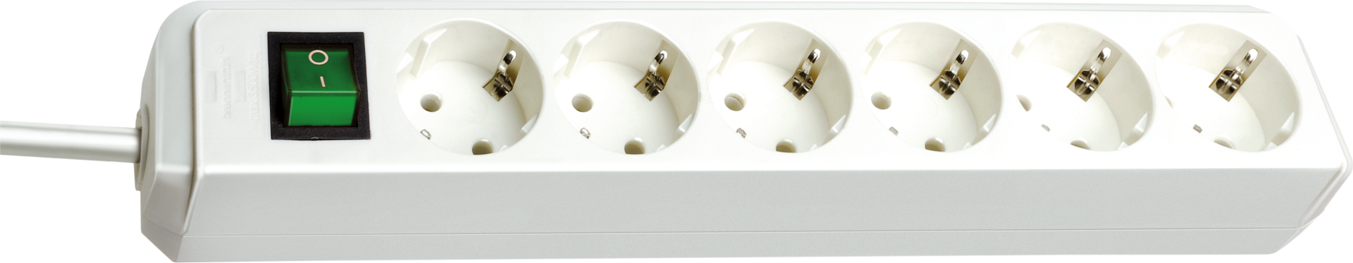 Steckdosenleiste 230 V 6-Fach 1,5m Kabel mit Schutzschalter PVC H05VV-F3G1,5 Steckdosenleiste 230 V 6-Fach 1,5m Kabel mit Schutzschalter PVC H05VV-F3G1,5