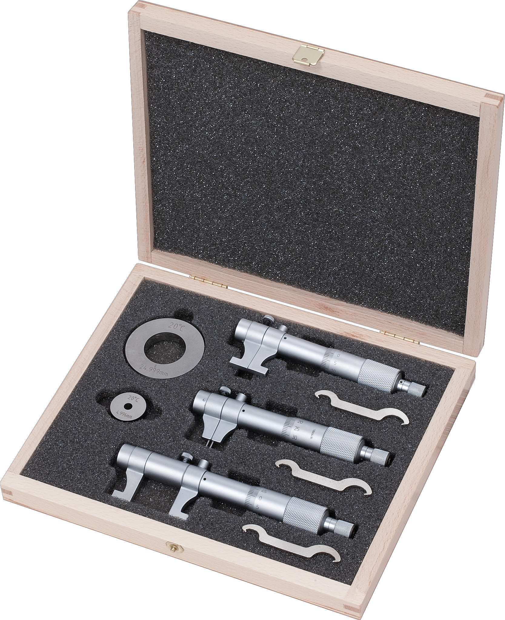 Innenmessschrauben Sortiment Abl. 0,01mm 4-tlg. mit Messschnäbel Werksnorm MB5-100mm
