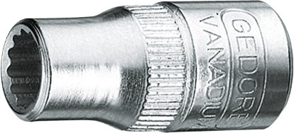 Stecknuss 1/4" Doppelsechskant (Unit-Drive) L25mm SW7mm