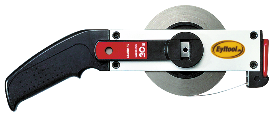Rahmenbandmaß mit Glasfaserband gerade Rahmenform L20m B13mm