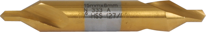 Zentrierbohrer HSS TiN 60° Form A DIN333 D2mm