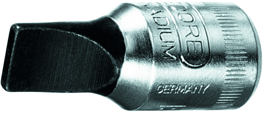 Bitstecknuss 1/4" Schlitz 4mm L28mm