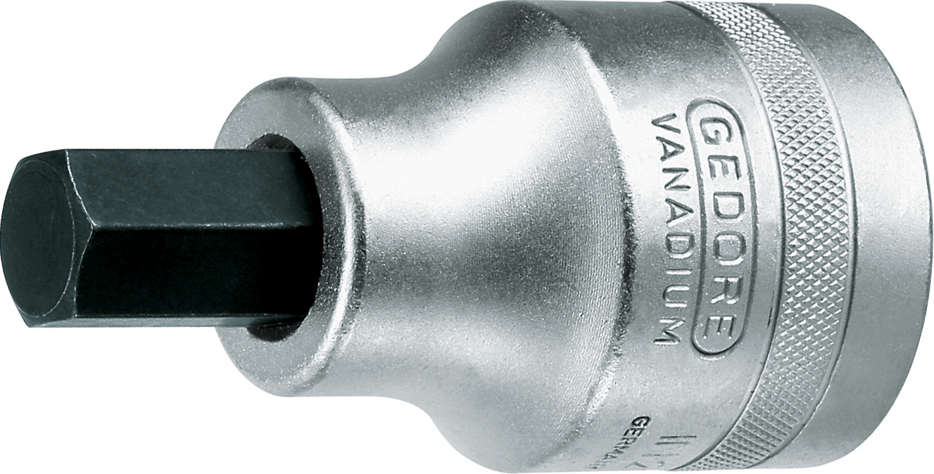 Bitstecknuss 1" Innensechskant L90mm SW17mm