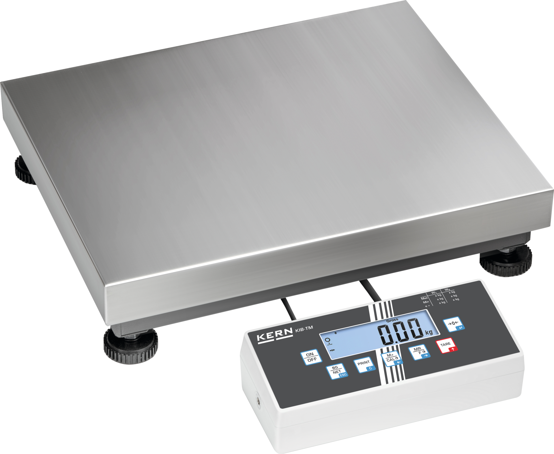 Plattformwaage IOC Edelstahl eichfähig Wägeplatte 400x300mm WB6/15kg Abl. 2/5g