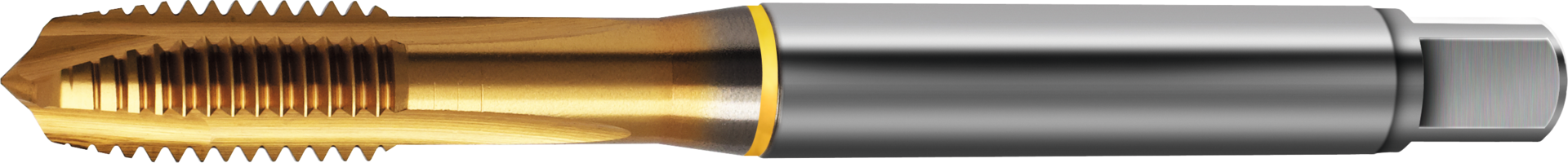 Maschinengewindebohrer M HSSE-PM TiN "Gold" DIN371-B Typ N ISO2-6H Durchgangsloch M4