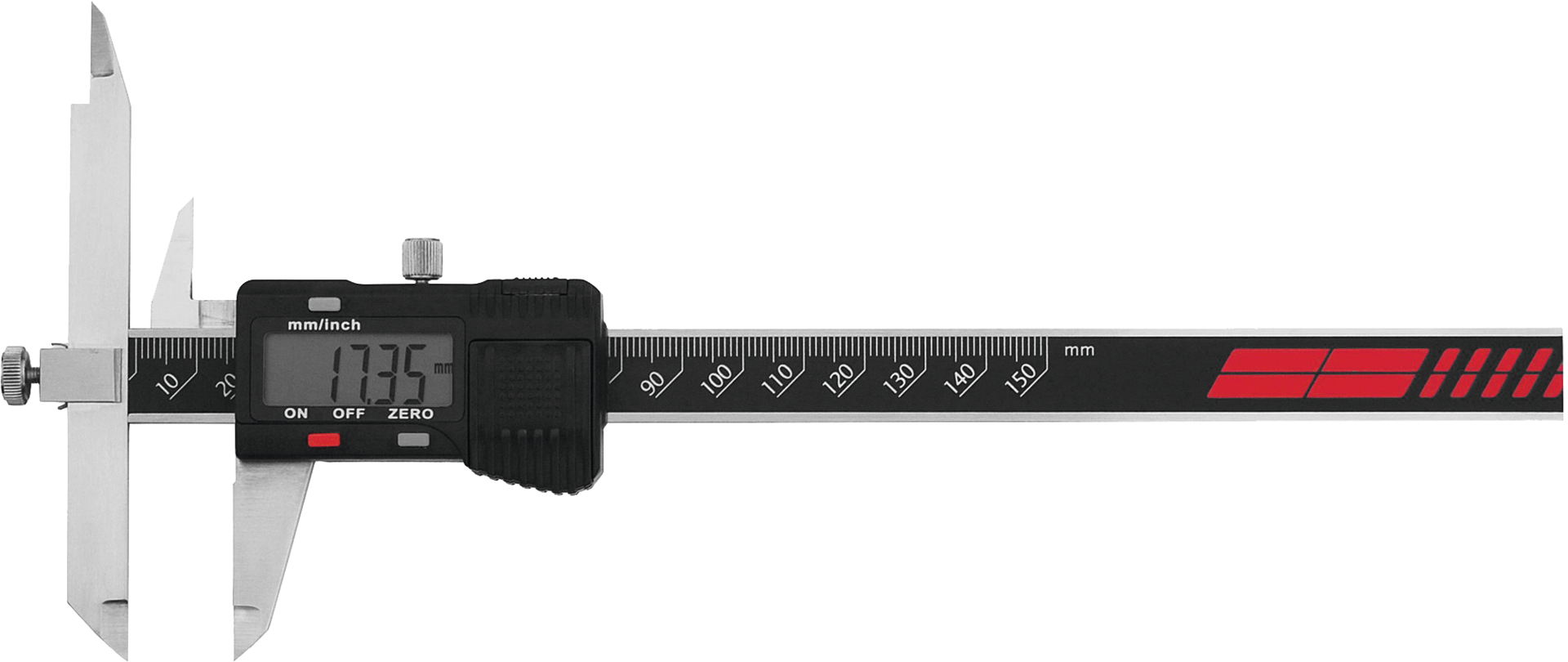 Messschieber Digital Abl. 0,01mm verschiebbarer Messschenkel ohne Tiefenmaß MB150mm