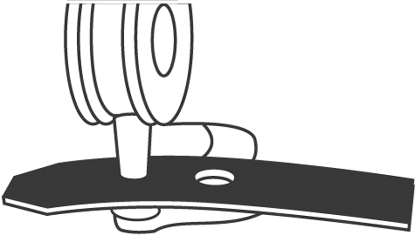 Revolverlochzange mit 6 Lochpfeifen L220mm