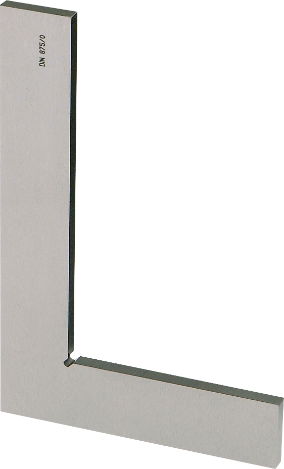Flach-/Anschlagwinkel Gen. 0 Q15x5mm 90° DIN875/0 Spezialstahl L75x50mm