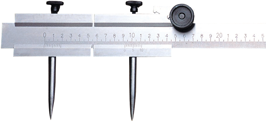 Stangenzirkel Abl. 0,1mm mit Feineinstellung L500mm