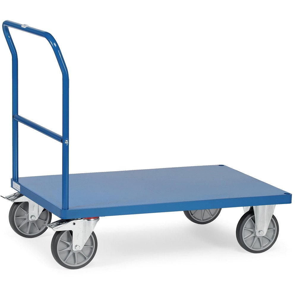 Schiebebügelwagen mit Stahlblech-Plattform