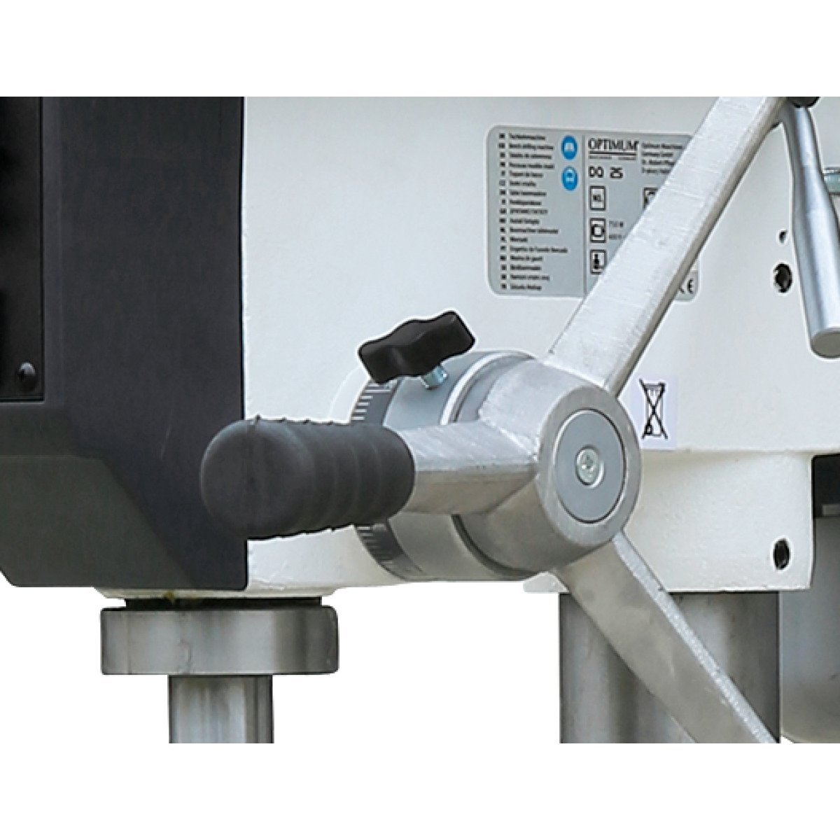 Säulenbohrmaschine Optimum OPTIdrill DQ 32 inkl. Schraubstock