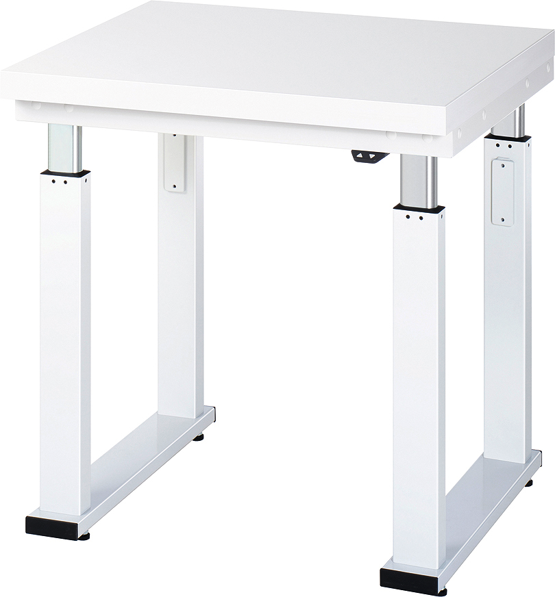 Arbeitstisch elektrisch höhenverstellbar mit Hartlaminatplatte "EYL 600" RAL7035 T700 x H740-1140 x B750mm