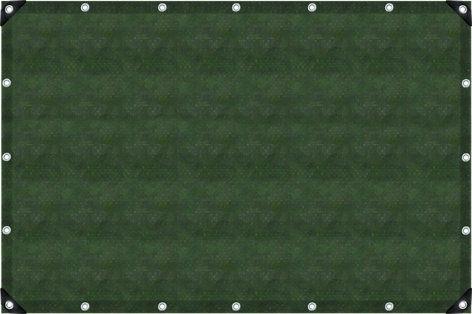 Abdeckplane reißfest mit Ösen 90 g/m² Polybändchengewebe grün L6m B5m