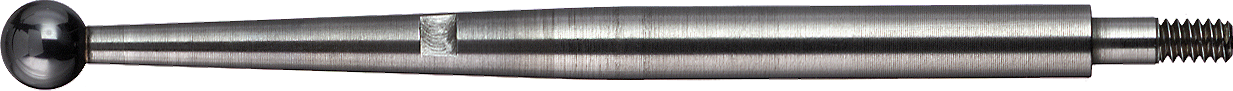 Messeinsatz M1,6 rubinbestückt D2mm L36,2mm