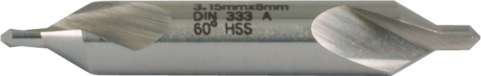 Zentrierbohrer HSS 60° Form A DIN333 D2,5mm Zentrierbohrer HSS 60° Form A DIN333 D2,5mm