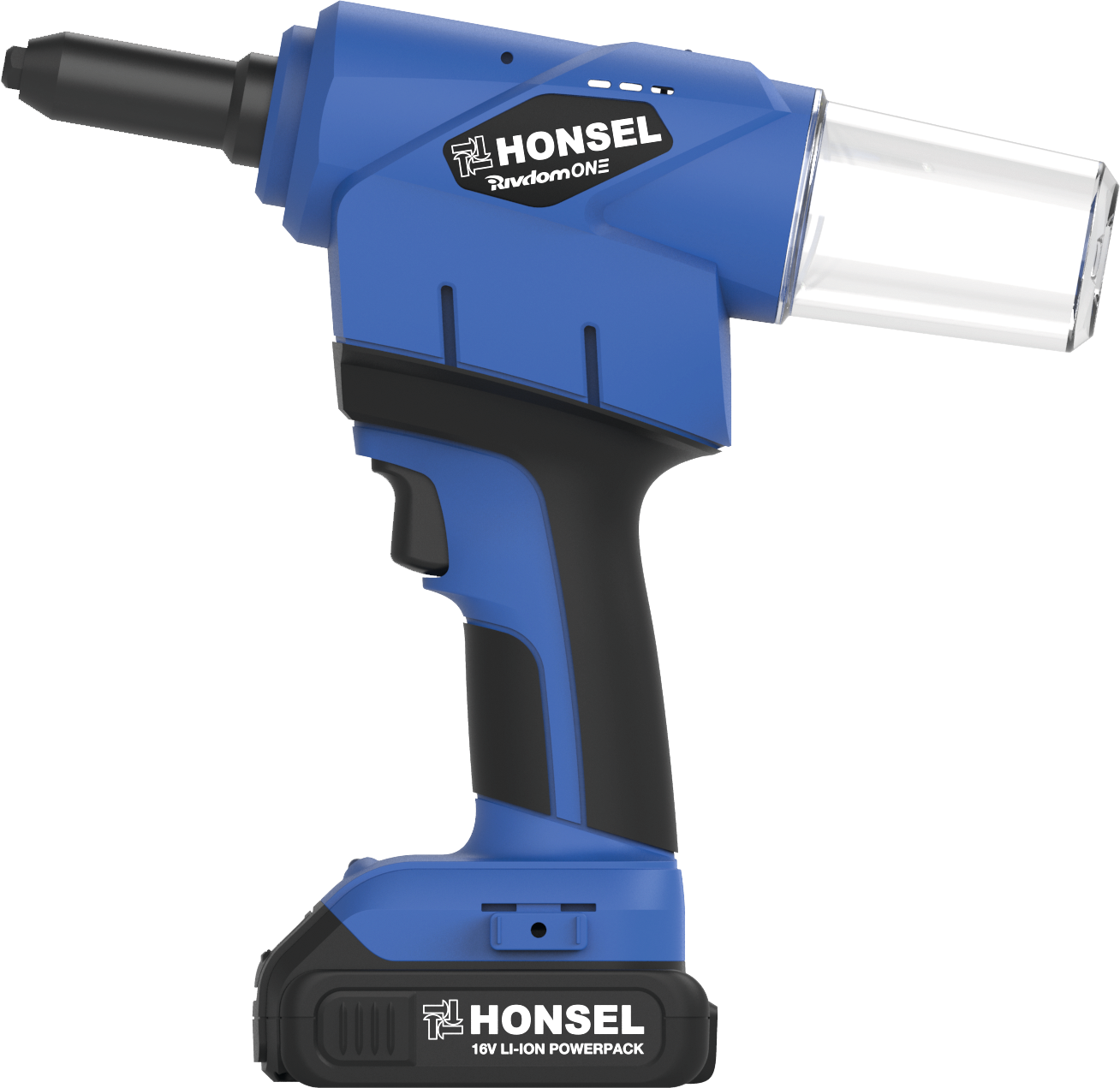 Akku-Blindnietgerät Rivdom® ONE 16V mit Akku und Ladegrät in L-Boxx Akku-Blindnietgerät Rivdom® ONE 16V mit Akku und Ladegrät in L-Boxx