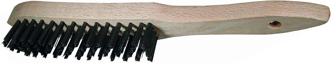 Handdrahtbürste L295mm Stahldraht glatt 6-reihig Handdrahtbürste L295mm Stahldraht glatt 6-reihig