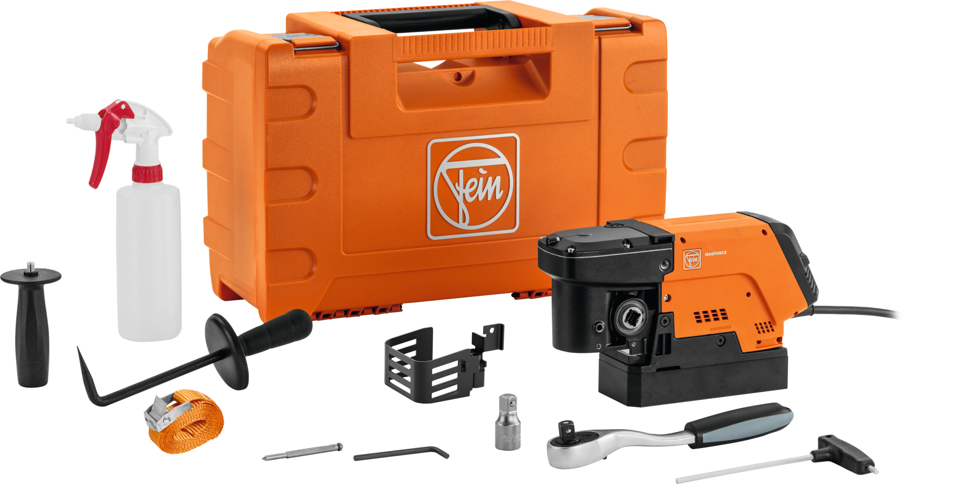 Magnet-Kernbohrmaschine KBC 36 MAGFORCE mit Kernbohrer-Sortiment 8-tlg. Magnet-Kernbohrmaschine KBC 36 MAGFORCE mit Kernbohrer-Sortiment 8-tlg.