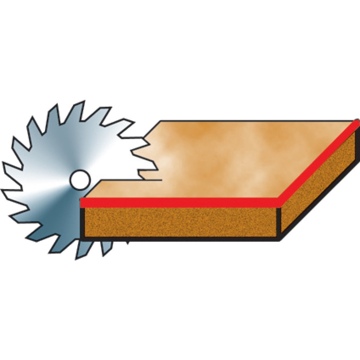 Spezial-Format-/Besäum-Kreissägeblatt Holzkraft KSB-SFB 250/80