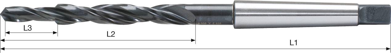 Mehrfasen-Stufenbohrer 90° MK Durchgangsloch Senkung mittel HSS Typ N 118ø WN D11/5,5mm M5