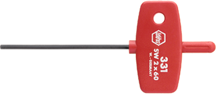 Stiftschlüssel Sechskant mit Schlüsselgriff mit L60mm GL95mm SW1,5mm