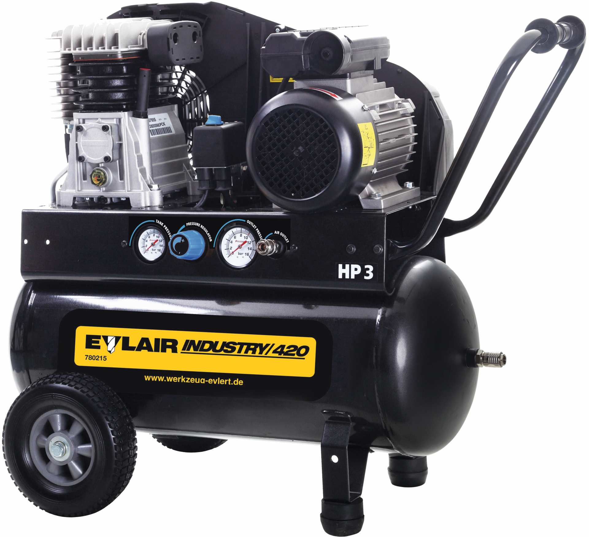 Kolbenkompressor fahrbar Eylair Industrie/420 50 Liter 10 bar