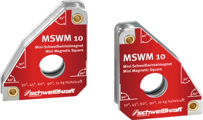 Schweißwinkelmagnete Serie SWM-2 45°/90° MSWM 10 MINI-Schweißwinkelmagnet 30° / 60° / 45° / 90°