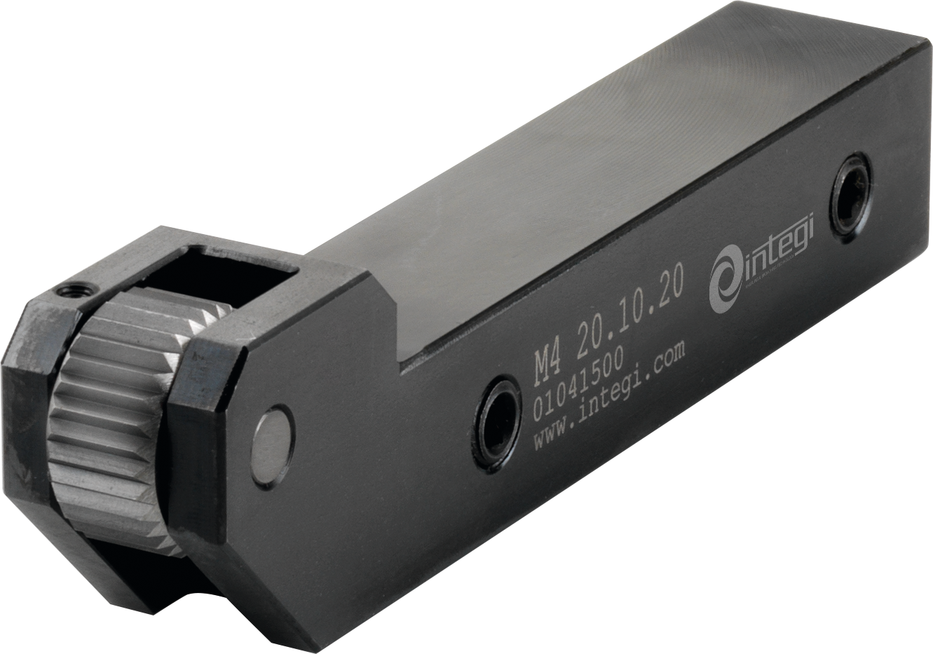Rändelhalter H10xB10xL96,5mm 3-50mm rechts für Rändelrad 10x4x4mm