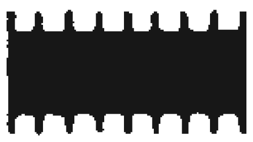 Fräserfeile Flachstumpf B25xS6,3mm L250mm Hieb1