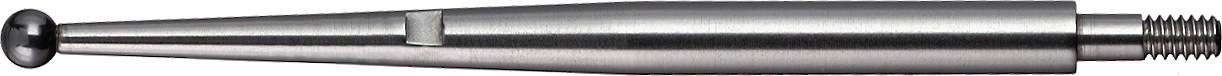 Messeinsatz M1,6 rubinbestückt D2mm L36,2mm