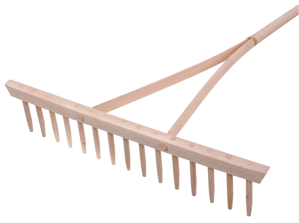 Holzrechen aus Buchenholz mit Stiel L1620mm B550mm Holzrechen aus Buchenholz mit Stiel L1620mm B550mm