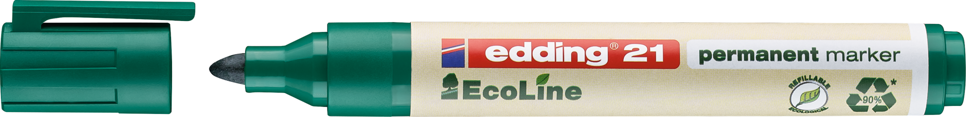 Permanentmarker EcoLine edding® 21 Schriftbreite 1,5-3mm rot
