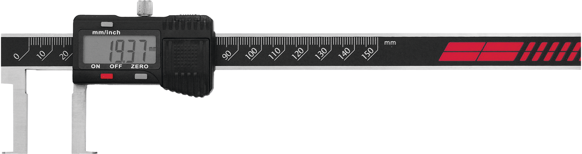 Messschieber Digital Abl. 0,01mm für Innennuten ohne Tiefenmaß MB22-150mm