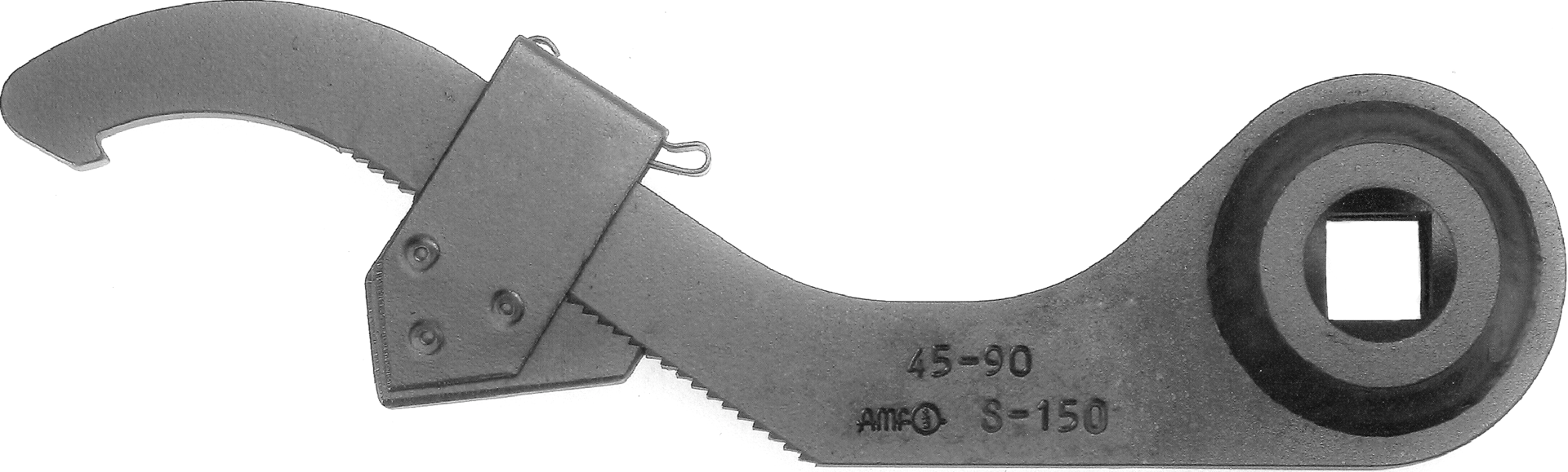 AMF Hakenschlüssel Nase verstellbar für Drehmomentschlüssel 1/2" DIN1804 für Muttern-D20-42 mm